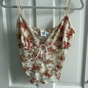 Princess Polly Lace Top Floral